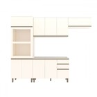 Cozinha Completa Genius 10 Portas 2 Gavetas Off White - Pnr M