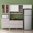Cozinha Completa Gold 2 - Branco Amadeirado - Nesher