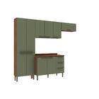 Cozinha Completa Hera 5 Peças (2 Armários + 1 Balcão + Tampo