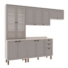 Cozinha Completa Iluminata 10 Portas 3 Gavetas 100% Mdf Com V