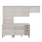 Cozinha Completa Iluminata 10 Portas 3 Gavetas 100% Mdf Com V