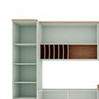 Cozinha Completa Iluminata 7 Portas 5 Gavetas Mint/ébano - Ge