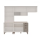 Cozinha Completa Iluminata 8 Portas 3 Gavetas 100% Mdf Com Vi