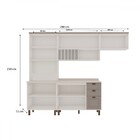 Cozinha Completa Iluminata 8 Portas 3 Gavetas 100% Mdf Com Vi