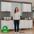 Cozinha Completa Iluminata 9 Portas 1 Gaveta Branco/ébano - G