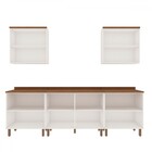 Cozinha Completa Iluminata 9 Portas 1 Gaveta Branco/ébano - G