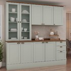 Cozinha Completa Iluminata 9 Portas 3 Gavetas 100% Mdf Com Vi