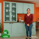 Cozinha Completa Iluminata 9 Portas 3 Gavetas 100% Mdf Com Vi