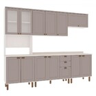 Cozinha Completa Iluminata Ester 12 Portas 3 Gavetas 100% Mdf