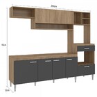 Cozinha Completa Inova 8 Portas 1 Gaveta Carvalho/grafite Cc1