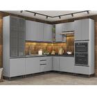 Cozinha Completa Ketlin 10 Peças Com Cristaleira E Torre Quen