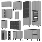 Cozinha Completa Ketlin 12 Peças Com Cristaleira - Móveis Henn