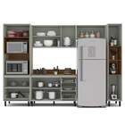 Cozinha Completa Koya 10 Portas 4 Gavetas 40250043 Verde Oliv