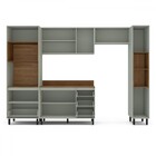 Cozinha Completa Koya 10 Portas 4 Gavetas 40250043 Verde Oliv