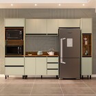 Cozinha Completa Koya 10 Portas 4 Gavetas 40250043 Verde Oliv