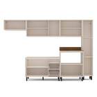 Cozinha Completa Koya 12 Portas 3 Gavetas 40250032 Creme - Po