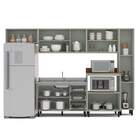 Cozinha Completa Koya 12 Portas 3 Gavetas 40250032 Verde Oliv