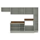 Cozinha Completa Koya 12 Portas 3 Gavetas 40250050 Verde Oliv