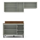 Cozinha Completa Koya 6 Portas 3 Gavetas 40250039 Verde Oliva