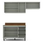 Cozinha Completa Koya 6 Portas 3 Gavetas 40250039 Verde Oliva