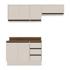 Cozinha Completa Koya 6 Portas 3 Gavetas Branco/creme - Polit