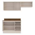 Cozinha Completa Koya 6 Portas 3 Gavetas Branco/creme - Polit