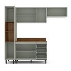 Cozinha Completa Koya 8 Portas 3 Gavetas 40250042 Verde Oliva