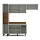 Cozinha Completa Koya 8 Portas 3 Gavetas 40250042 Verde Oliva