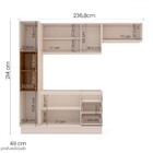 Cozinha Completa Koya 8 Portas 3 Gavetas Branco/creme - Polit