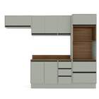 Cozinha Completa Koya 8 Portas 4 Gavetas 40250047 Verde Oliva