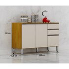 Cozinha Completa Lara Chf Móveis Cinamomo/off White