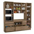 Cozinha Completa Laura 7 Portas 7 Gavetas Nogal - Kappesberg