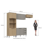 Cozinha Completa Lavínia 9 Portas 3 Gavetas Imperial/fume - J