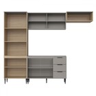 Cozinha Completa Lavínia 9 Portas 3 Gavetas Imperial/fume - J