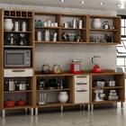 Cozinha Completa Leticia 10 Portas 4 Gavetas Carvalho/off Whi