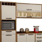 Cozinha Completa Leticia 10 Portas 4 Gavetas Carvalho/off Whi