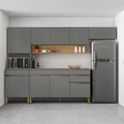 Cozinha Completa Line 9 Portas 1 Gaveta Gris/freijo - Kits Pa