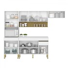 Cozinha Completa Line 9 Portas 1 Gaveta Supremo/freijo - Kits