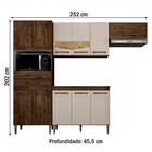 Cozinha Completa Livia 11 Portas 2 Gavetas Imbuia/off White -