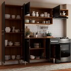 Cozinha Completa Livia 9 Portas 1 Gaveta Teka/grafite - Panor