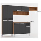 Cozinha Completa Livia 9 Portas 1 Gaveta Teka/grafite - Panor