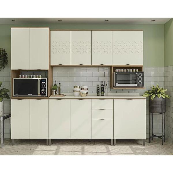 Cozinha Completa Lótus Cb575 Freijó/off White/orion Kappesberg