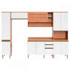 Cozinha Completa Macadâmia 10 Portas 3 Gavetas Freijó/branco