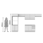 Cozinha Completa Madesa 100% Mdf Acordes Com Armário E Balcão