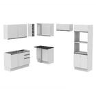 Cozinha Completa Madesa 100% Mdf Acordes De Canto (sem Tampo