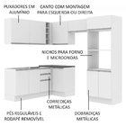 Cozinha Completa Madesa 100% Mdf Acordes De Canto (sem Tampo