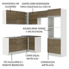 Cozinha Completa Madesa 100% Mdf Acordes De Canto (sem Tampo
