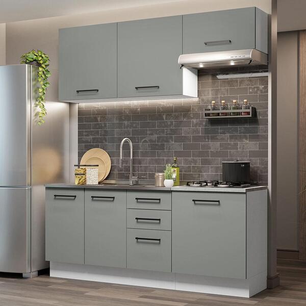 Cozinha Completa Madesa Agata 180003 Com Armário E Balcão (se