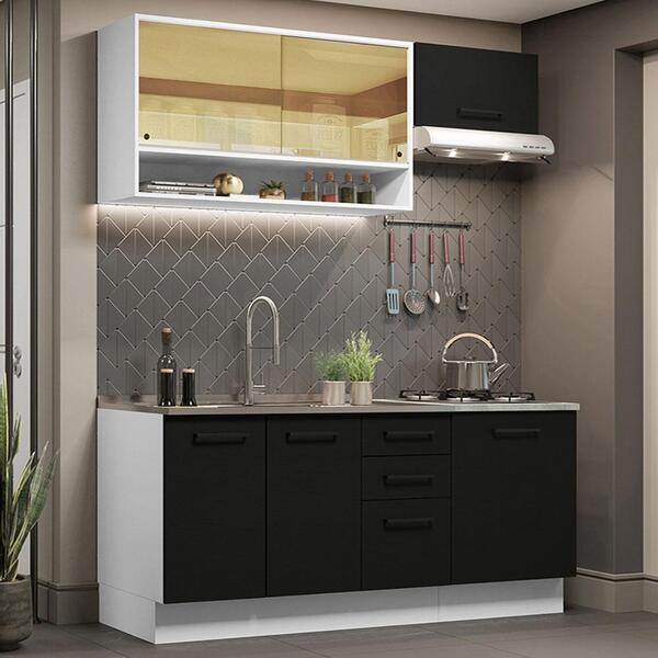 Cozinha Completa Madesa Agata 180004 Com Armário E Balcão (se