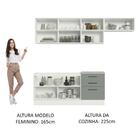 Cozinha Completa Madesa Agata 260002 Com Armário E Balcão (se